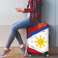 Philippines National Flag Day Luggage Cover Polynesian and Yakan Tattoo Brush Style