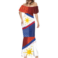 Philippines National Flag Day Mermaid Dress Polynesian and Yakan Tattoo Brush Style