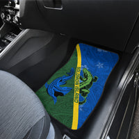 Solomon Island Crocodile and Shark Car Mats Polynesian Pattern