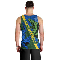 Solomon Island Crocodile and Shark Men Tank Top Polynesian Pattern LT03 - Polynesian Pride
