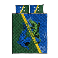 Solomon Island Crocodile and Shark Quilt Bed Set Polynesian Pattern