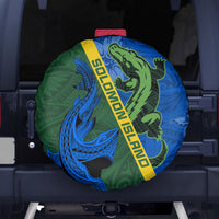 Solomon Island Crocodile and Shark Spare Tire Cover Polynesian Pattern LT03 - Polynesian Pride