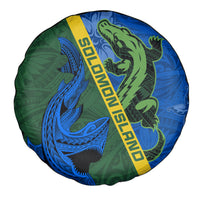 Solomon Island Crocodile and Shark Spare Tire Cover Polynesian Pattern LT03 - Polynesian Pride