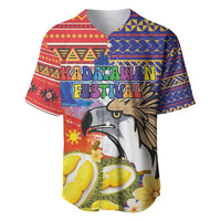 Philippines Kadayawan Baseball Jersey Filipino Eagle Durian with Polynesian and Igorots Pattern LT03 Red - Polynesian Pride