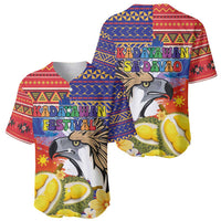 Philippines Kadayawan Baseball Jersey Filipino Eagle Durian with Polynesian and Igorots Pattern LT03 - Polynesian Pride