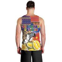 Philippines Kadayawan Men Tank Top Filipino Eagle Durian with Polynesian and Igorots Pattern