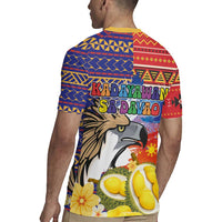 Philippines Kadayawan Rugby Jersey Filipino Eagle Durian with Polynesian and Igorots Pattern