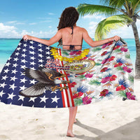 Hawaii and United States Together Sarong Seal of Hawaii and Bald Eagle - Polynesian Pride