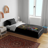 Philippines Kadayawan Festival Bedding Set Polynesian Tribal Art Barong Style