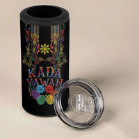 Philippines Kadayawan Festival 4 in 1 Can Cooler Tumbler Polynesian Tribal Art Barong Style