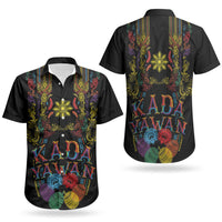 Philippines Kadayawan Festival Couples Matching Long Sleeve Bodycon Dress and Hawaiian Shirt Polynesian Tribal Art Barong Style LT03 - Polynesian Pride