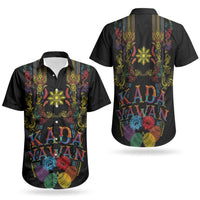 Philippines Kadayawan Festival Couples Matching Short Sleeve Bodycon Dress and Hawaiian Shirt Polynesian Tribal Art Barong Style LT03 - Polynesian Pride