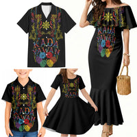 Philippines Kadayawan Festival Family Matching Mermaid Dress and Hawaiian Shirt Polynesian Tribal Art Barong Style LT03 - Polynesian Pride