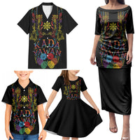 Philippines Kadayawan Festival Family Matching Puletasi and Hawaiian Shirt Polynesian Tribal Art Barong Style LT03 - Polynesian Pride