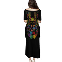 Philippines Kadayawan Festival Family Matching Puletasi and Hawaiian Shirt Polynesian Tribal Art Barong Style