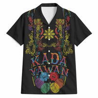 Philippines Kadayawan Festival Hawaiian Shirt Polynesian Tribal Art Barong Style LT03 Black - Polynesian Pride