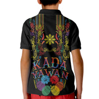 Philippines Kadayawan Festival Kid Polo Shirt Polynesian Tribal Art Barong Style