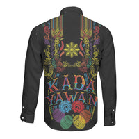 Philippines Kadayawan Festival Long Sleeve Button Shirt Polynesian Tribal Art Barong Style LT03 - Polynesian Pride