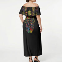 Philippines Kadayawan Festival Off Shoulder Maxi Dress Polynesian Tribal Art Barong Style LT03 - Polynesian Pride