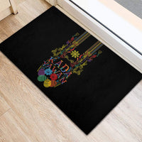 Philippines Kadayawan Festival Rubber Doormat Polynesian Tribal Art Barong Style