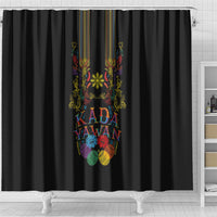 Philippines Kadayawan Festival Shower Curtain Polynesian Tribal Art Barong Style