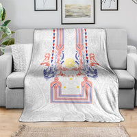 Philippines Barong Style Blanket Polynesian Kakau Art Tattoos with Tribal Filipino Sun