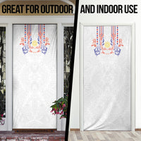 Philippines Barong Style Door Cover Polynesian Kakau Art Tattoos with Tribal Filipino Sun