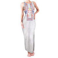 Philippines Barong Style Family Matching Tank Maxi Dress and Hawaiian Shirt Polynesian Kakau Art Tattoos with Tribal Filipino Sun