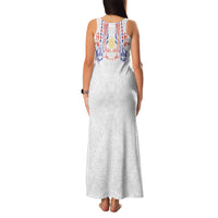 Philippines Barong Style Family Matching Tank Maxi Dress and Hawaiian Shirt Polynesian Kakau Art Tattoos with Tribal Filipino Sun