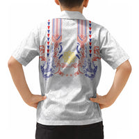 Philippines Barong Style Hawaiian Shirt Polynesian Kakau Art Tattoos with Tribal Filipino Sun LT03 - Polynesian Pride