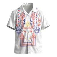 Philippines Barong Style Kid Hawaiian Shirt Polynesian Kakau Art Tattoos with Tribal Filipino Sun LT03 - Polynesian Pride