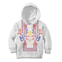 Philippines Barong Style Kid Hoodie Polynesian Kakau Art Tattoos with Tribal Filipino Sun
