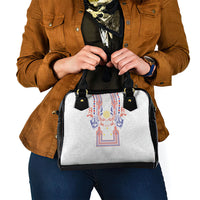 Philippines Barong Style Shoulder Handbag Polynesian Kakau Art Tattoos with Tribal Filipino Sun