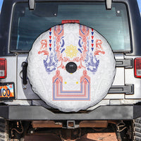 Philippines Barong Style Spare Tire Cover Polynesian Kakau Art Tattoos with Tribal Filipino Sun