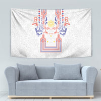 Philippines Barong Style Tapestry Polynesian Kakau Art Tattoos with Tribal Filipino Sun