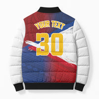 Philippines Basketball Custom Bomber Puffer Jacket Pilipinas Tribal Pattern