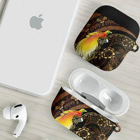 Papua New Guinea and Indonesia Batik AirPods Case Bird of Paradise with Tribal Batik Patterns