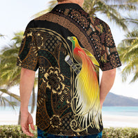 Papua New Guinea and Indonesia Batik Hawaiian Shirt Bird of Paradise with Tribal Batik Patterns LT03 - Polynesian Pride