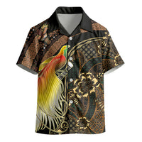 Papua New Guinea and Indonesia Batik Kid Hawaiian Shirt Bird of Paradise with Tribal Batik Patterns LT03 - Polynesian Pride