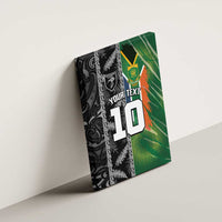 Custom Aotearoa South Africa Rugby Freedom Cup Canvas Wall Art Maori Silver Fern Art and Sporty Flag SA - Polynesian Pride