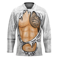 Samoan Tatau Hockey Jersey Tattoo Reveal Effect