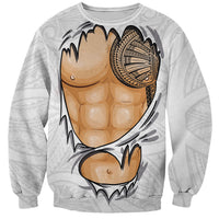 Samoan Tatau Sweatshirt Tattoo Reveal Effect