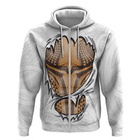 Hawaiian Kakau Zip Hoodie Aquaman Tattoo Reveal Effect