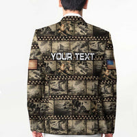 Pearl Harbor Remembrance Day Personalized Blazer Memories of December 7 with Red Poppy Lei - Polynesian Pride