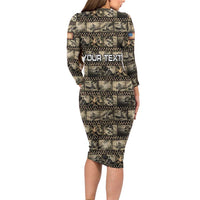 Pearl Harbor Remembrance Day Personalized Family Matching Long Sleeve Bodycon Dress and Hawaiian Shirt Memories of December 7 with Red Poppy Lei - Polynesian Pride