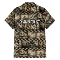 Pearl Harbor Remembrance Day Personalized Family Matching Off The Shoulder Long Sleeve Dress and Hawaiian Shirt Memories of December 7 with Red Poppy Lei - Polynesian Pride