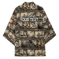 Pearl Harbor Remembrance Day Personalized Kimono Memories of December 7 with Red Poppy Lei LT03 - Polynesian Pride