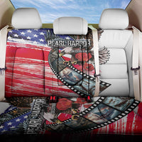 Pearl Harbor Remembrance Day Back Car Seat Cover Lest We Forget - The Bald Eagle Remembers LT03 One Size White - Polynesian Pride