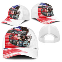 Pearl Harbor Remembrance Day Baseball Net Cap Lest We Forget-The Bald Eagle Remembers LT03 - Polynesian Pride