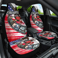 Pearl Harbor Remembrance Day Car Seat Cover Lest We Forget - The Bald Eagle Remembers LT03 One Size White - Polynesian Pride